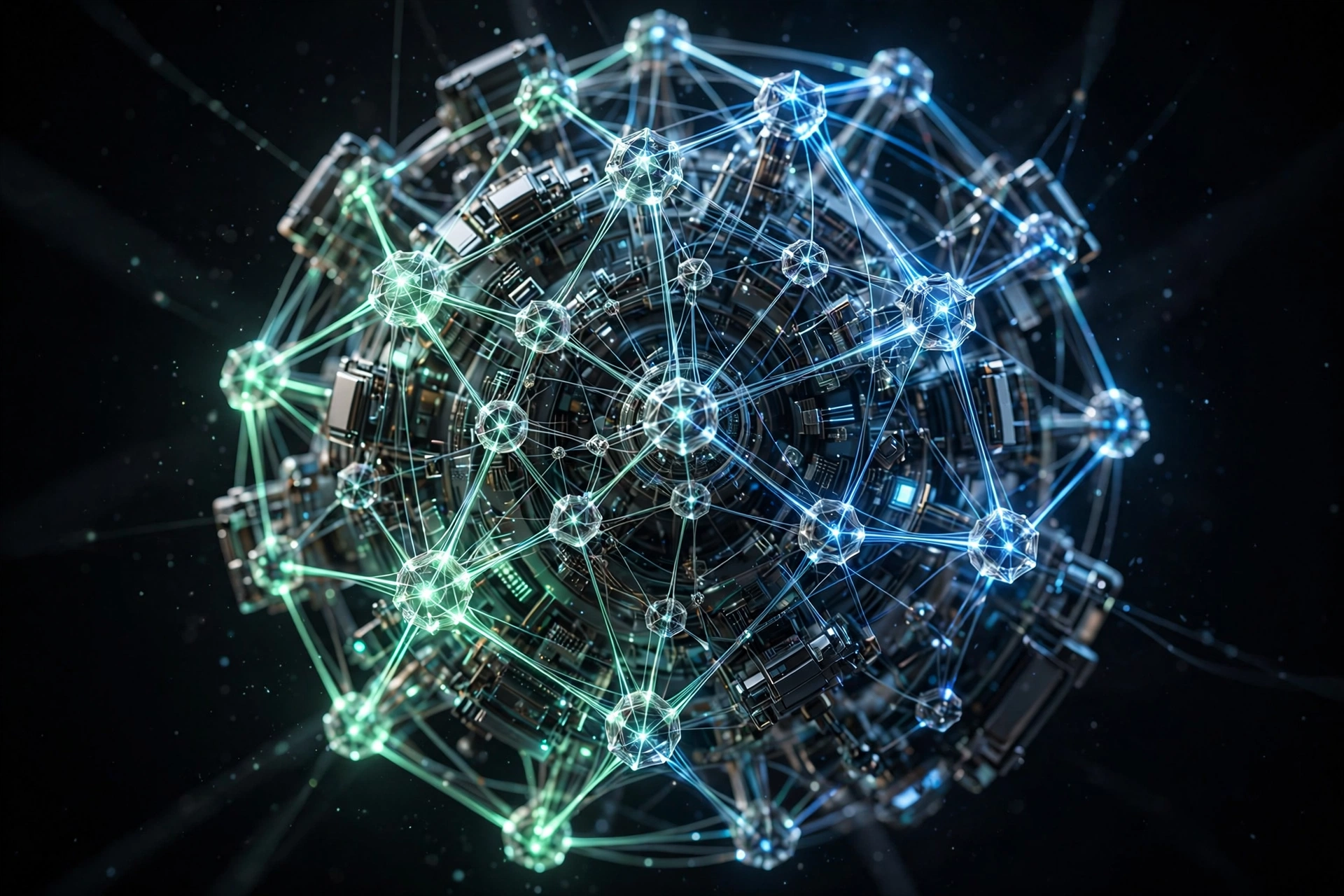 An abstract computational network representing Bishal's machine learning practice